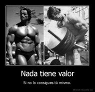 Nada tiene valor - Si no lo consigues tú mismo.