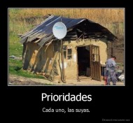Prioridades - Cada uno, las suyas.