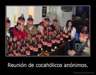 Reunión de cocahólicos anónimos. - 