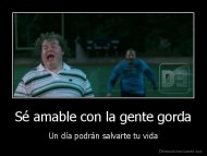 Sé amable con la gente gorda - Un día podrán salvarte tu vida