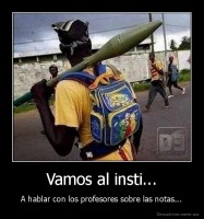 Vamos al insti... - A hablar con los profesores sobre las notas...