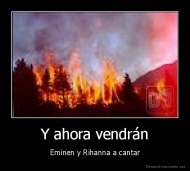 Y ahora vendrán - Eminen y Rihanna a cantar