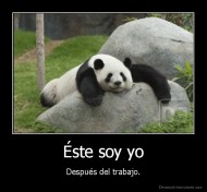 Éste soy yo - Después del trabajo.