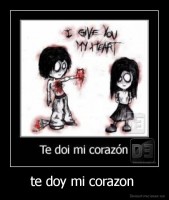 te doy mi corazon  - 