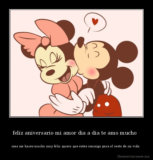 feliz aniversario mi amor dia a dia te amo mucho  