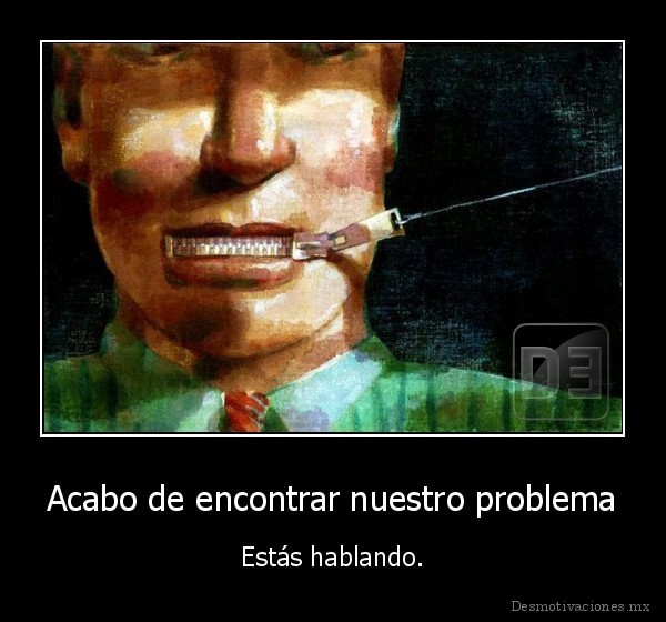 Acabo de encontrar nuestro problema