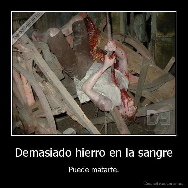 Demasiado hierro en la sangre