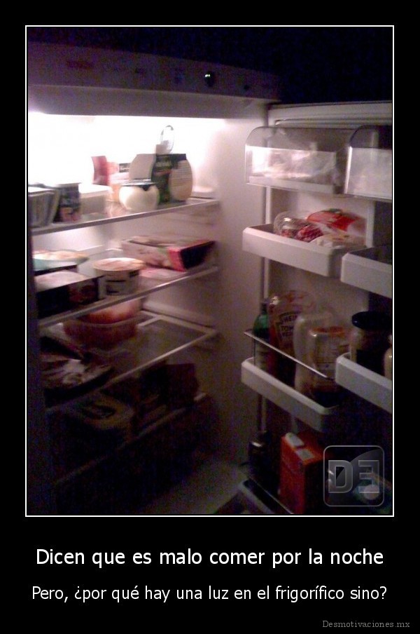 Dicen que es malo comer por la noche