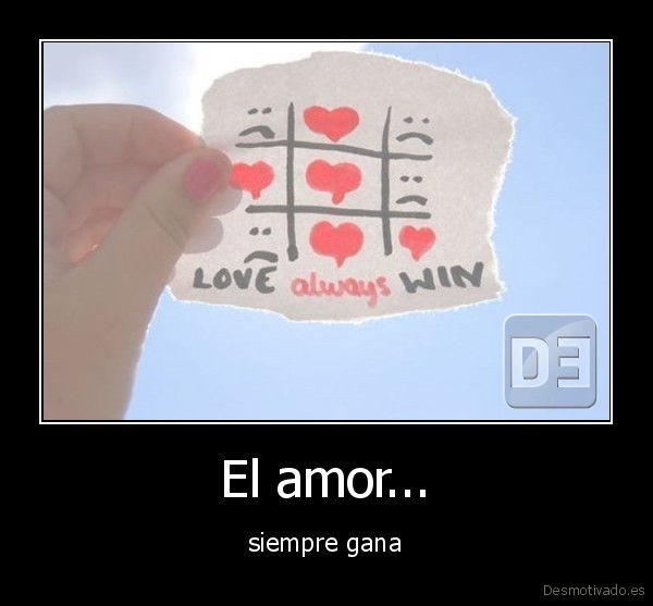 El amor...