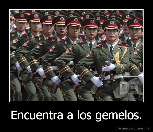 Encuentra a los gemelos.