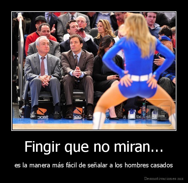 Fingir que no miran...