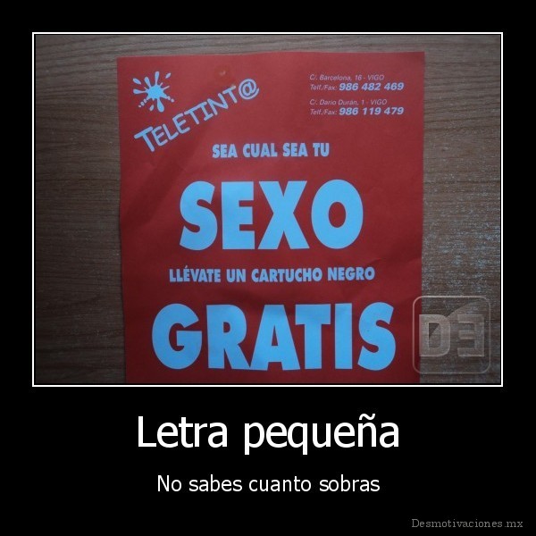 Letra pequeña