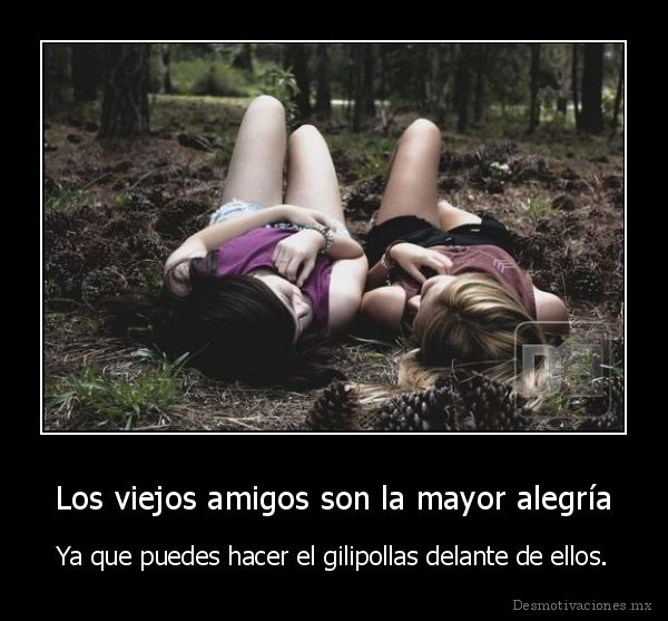 Los viejos amigos son la mayor alegría