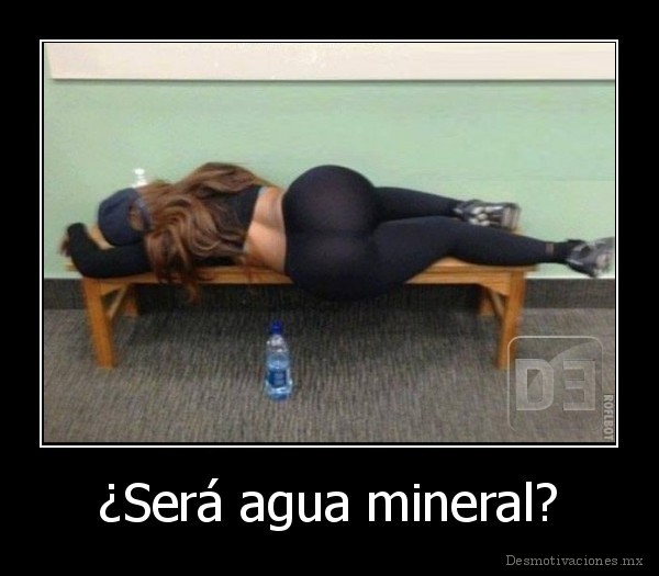 ¿Será agua mineral?