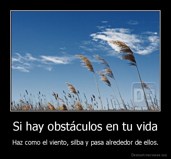 Si hay obstáculos en tu vida