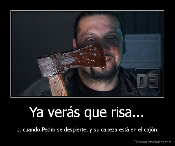 Ya verás que risa...