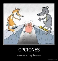 OPCIONES - a veces no hay buenas