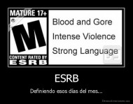 ESRB - Definiendo esos días del mes...