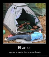 El amor - La gente lo siente de manera diferente