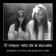 El mayor reto de la escuela - es seducir a la chica más guapa de la clase