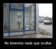 No tenemos nada que ocultar - 