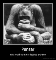 Pensar - Para muchos es un deporte extremo